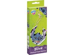 Diamantové malování Stitch - výroba klíčenky