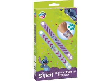 Diamantové malování Stitch - výroba náramků 2 ks