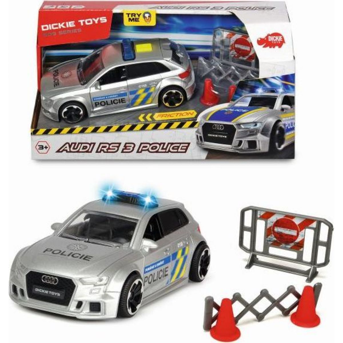 Dickie Audi RS3 policie česká verze