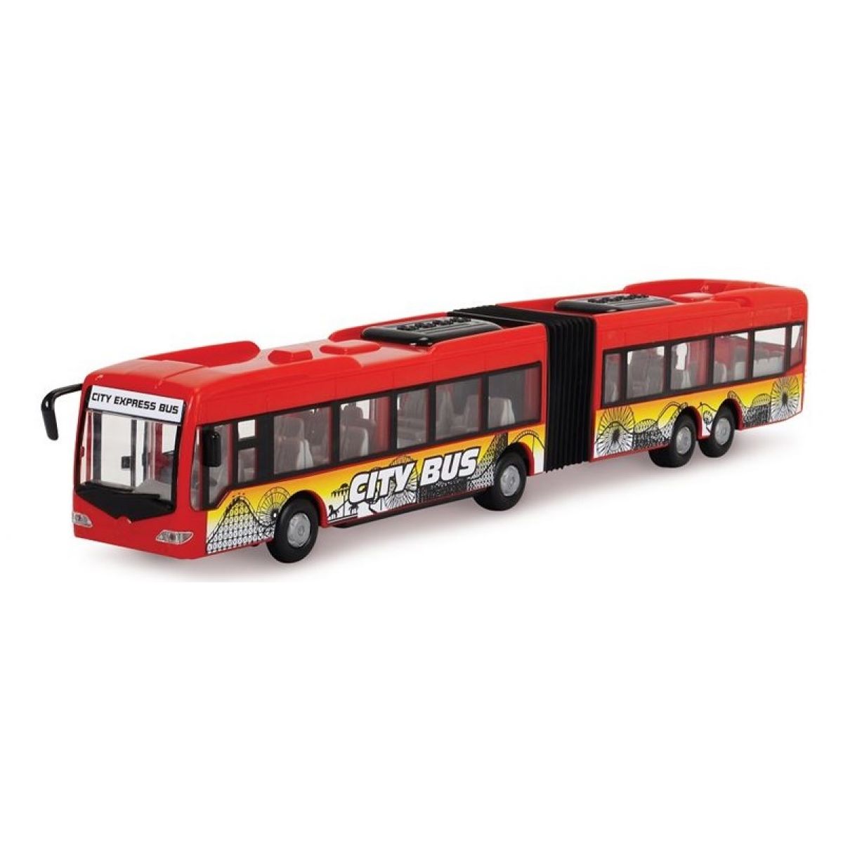 Dickie Autobus City Express Bus - Červená