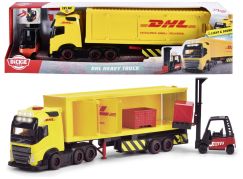 Dickie DHL nákladní auto Volvo FH 16 s vysokozdvižným vozíkem 35 cm