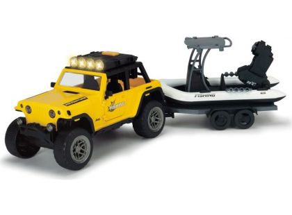 Dickie Jeep s rybářským člunem