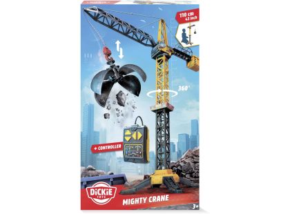Dickie Jeřáb Mighty Crane 110 cm, na kabel - Poškozený obal