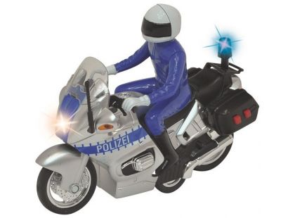 Dickie Policejní motocykl 15 cm s jezdcem