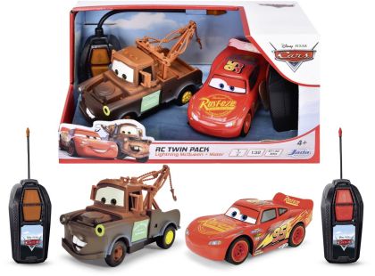 Dickie RC Cars Blesk McQueen a Burák Twin Pack 14 cm, 1 : 32, 1kan