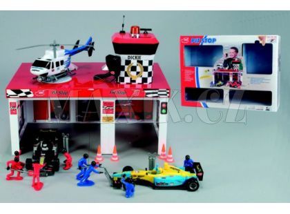Dickie spielzeug Box pro formule,s vrtulníkem Simba