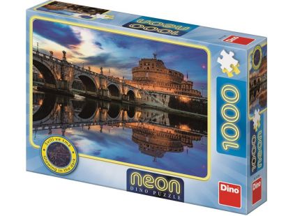Dino Puzzle neon Andělský hrad 1000 dílků