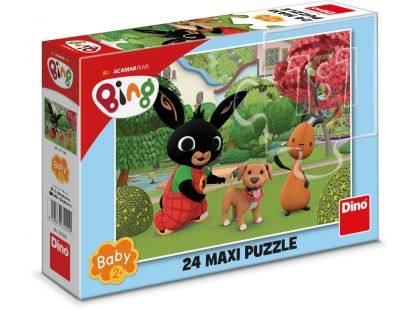 Dino Puzzle maxi Bing s pejskem 24 dílků