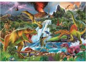 Dino Puzzle Boj dinosaurů 100 XL dílků