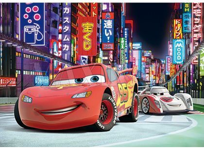 Dino Cars Puzzle Cars 2 Blesk McQueen v Tokiu 100XL dílků