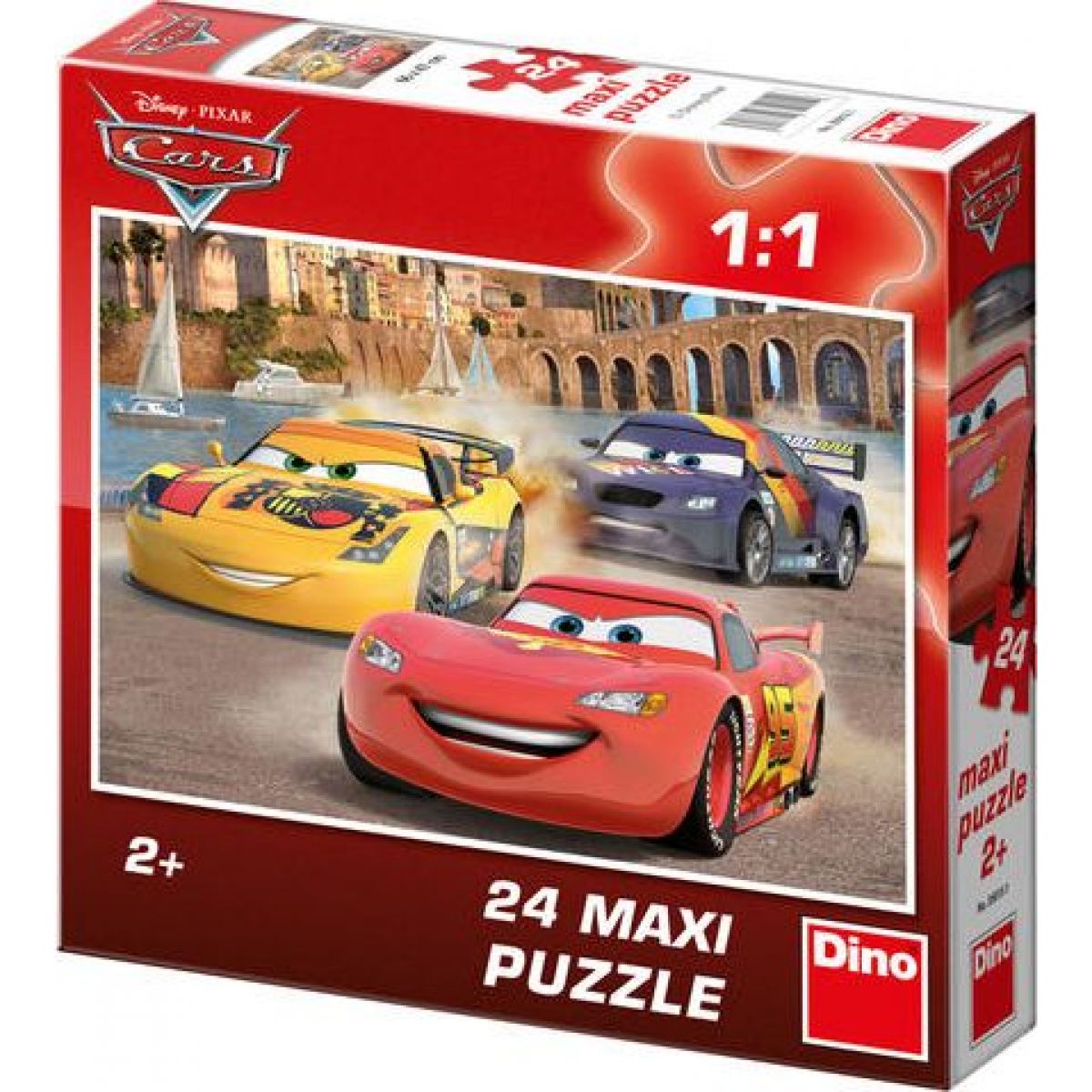 Dino Cars Puzzle Maxi Veselý Blesk 24dílků