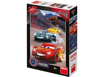 Dino Puzzle noen Cars vítězné kolo 100 XL dílků