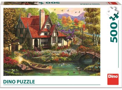 Dino Puzzle Chata u jezera 500 dílků