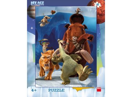 Dino deskové puzzle Doba Ledová 5 Úprk 40 dílků