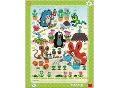 Dino deskové puzzle Krtek zahradník 40 dílků