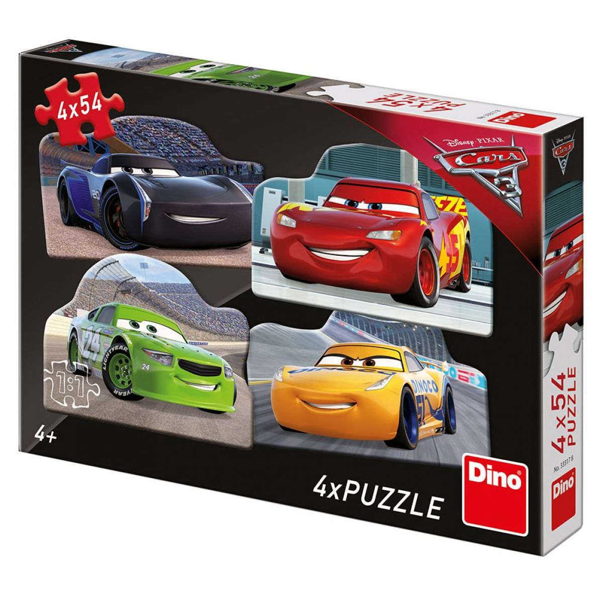 Dino Disney Cars 3 Rivalové puzzle 4 x 54 dílků
