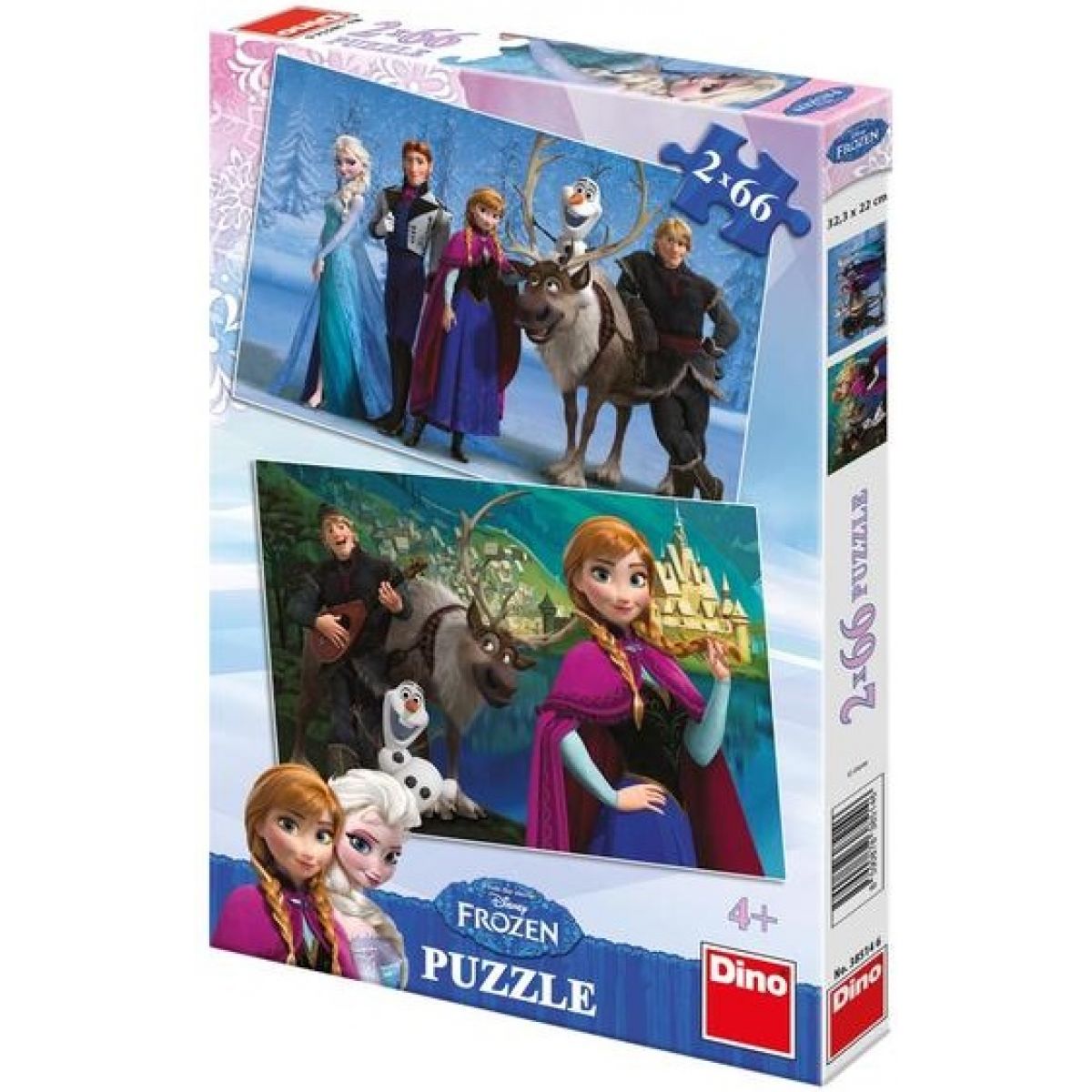 Dino Disney Frozen Puzzle Ledové královsví 2x66dílků