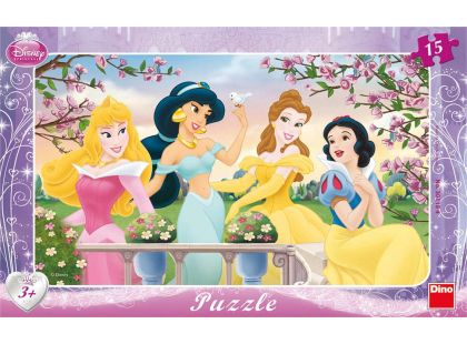 Dino Disney Princess Puzzle deskové Princezny 15dílků