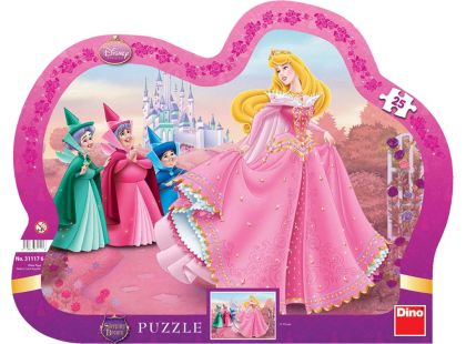 Dino Disney Princess Puzzle deskové Šípková Růženka 25dílků