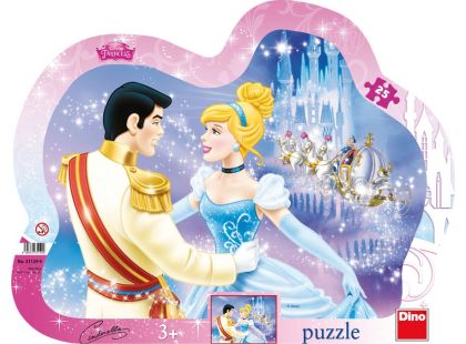 Dino Disney Princess Puzzle deskové Zamilovaná Popelka 25dílků