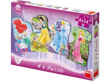 Dino Disney Princess Puzzle Princezny 4x54dílků