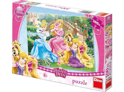 Dino Disney Princess Puzzle Princezny s mazlíčky 100XL dílků