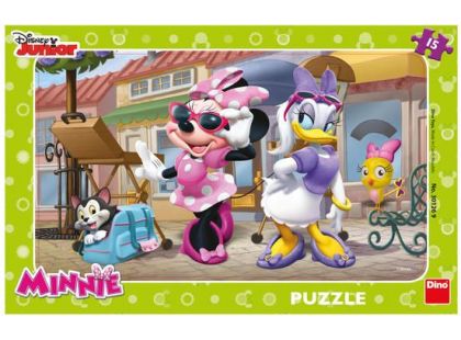 Dino Puzzle deskové Disney Minnie na Montmartru 15 dílků