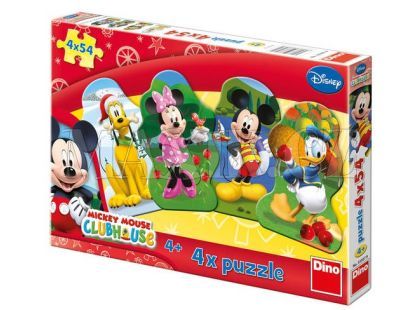 Dino Disney Puzzle Mickeyho klubík 4x54d
