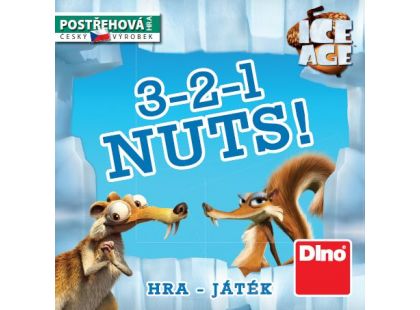 Dino Doba Ledová Cestovní hra 3-2-1 Nuts!
