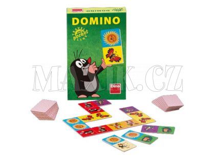 Dino Domino Krtek společenská hra na cesty 28ks