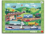 Dino Puzzle deskové Dopravní prostředky 40 dílků