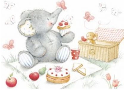 DINO Elliot na pikniku puzzle 24 dílků