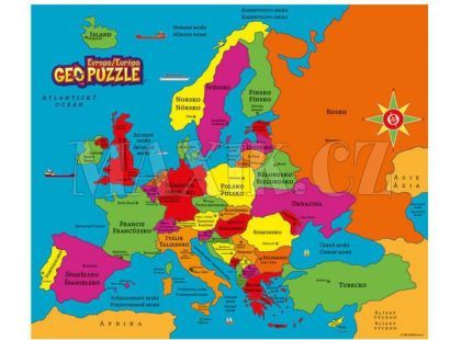 Dino Geo puzzle Evropa 58