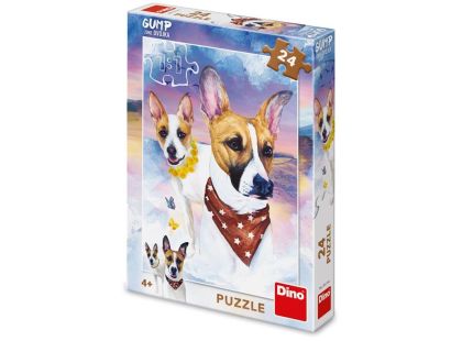 Dino Gump jsme dvojka puzzle 24 dílků FSC