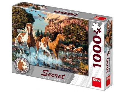 Dino Koně secret collection puzzle 1000 dílků