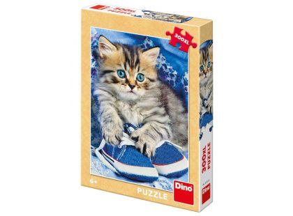 Dino Kotě v modré botě XL puzzle 300 dílků