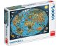 Dino Puzzle Kreslená mapa světa 1000 dílků 3