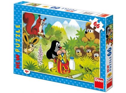 Dino Krteček Puzzle Krtek a koláček 66d Dino Krteček Puzzle Krtek a koláček 66d
