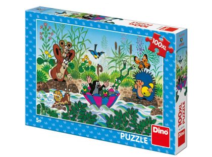 Dino Krtečkova plavba XL puzzle 100 dílků