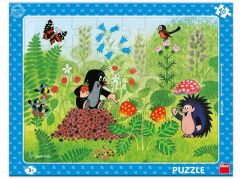 Dino Puzzle deskové Krtek a jahody 40 dílků