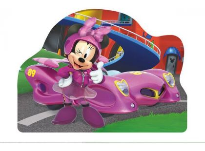 Dino Mickey a Minnie na závodech puzzle 4 x 54 dílků