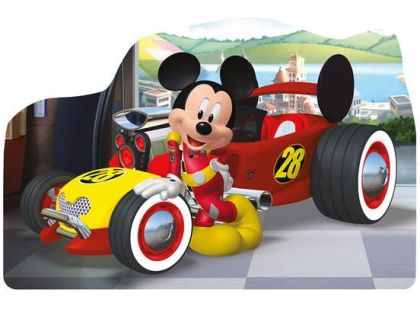 Dino Mickey a Minnie na závodech puzzle 4 x 54 dílků