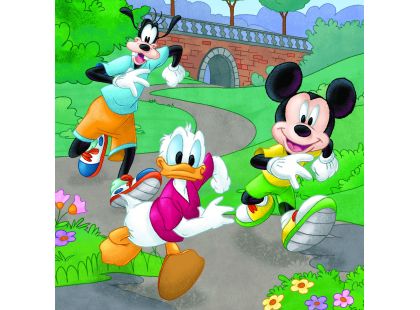 Dino Puzzle Mickey a Minnie sportovci puzzle 3 x 55 dílků