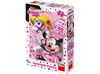 Dino Puzzle diamond Minnie mouse 200 dílků