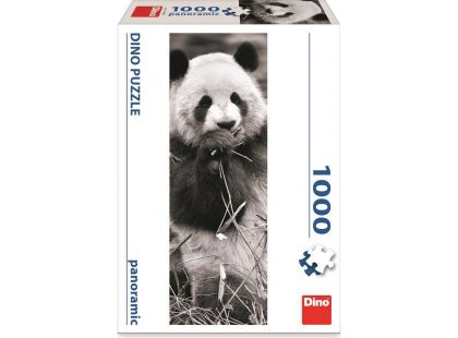 Dino Puzzle Panda v trávě 1000 dílků