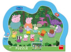 Dino Puzzle v rámečku Peppa Pig 25 dílků