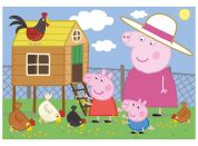 Dino Peppa Pig slepičky puzzle 24 dílků