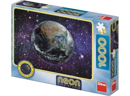 Dino Puzzle neon Planeta Země 1000 dílků
