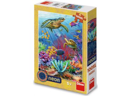 Dino Podmořský svět 100 XL neon puzzle