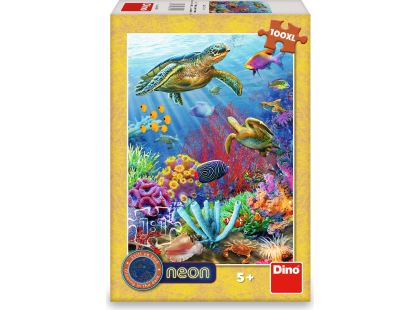 Dino Podmořský svět 100 XL neon puzzle